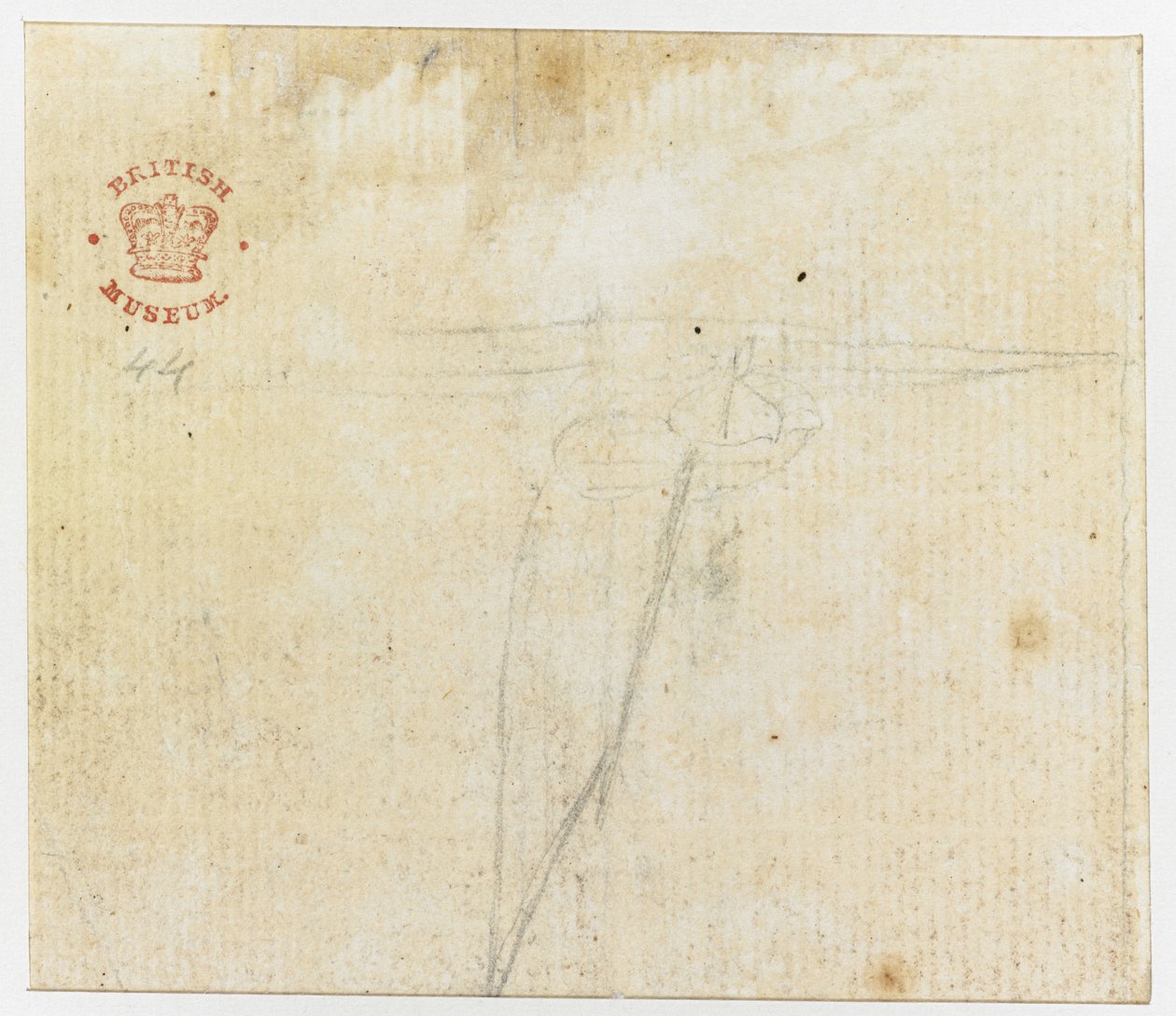 追加。 15508、f.44v、クック船長の最初の航海を示す、インドのインクでの「DRAWINGS」からのスケッチ 作： 英語学校