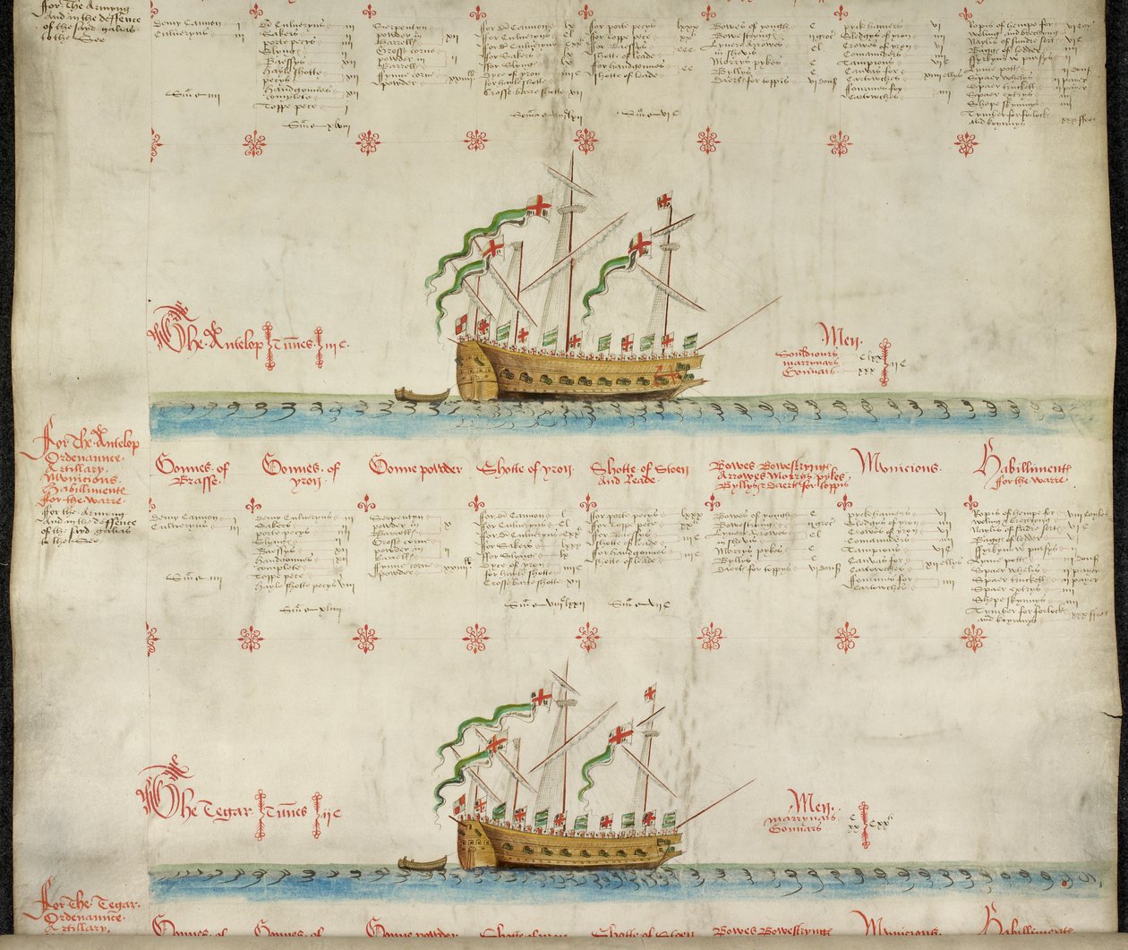 MS 22047 ガレアス The Antelop and The Tegar, from 