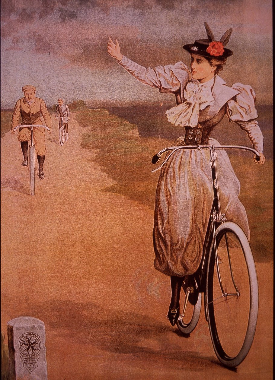 1898年頃のHumber社製自転車の広告（カラーリトグラフ 作： 英語学校