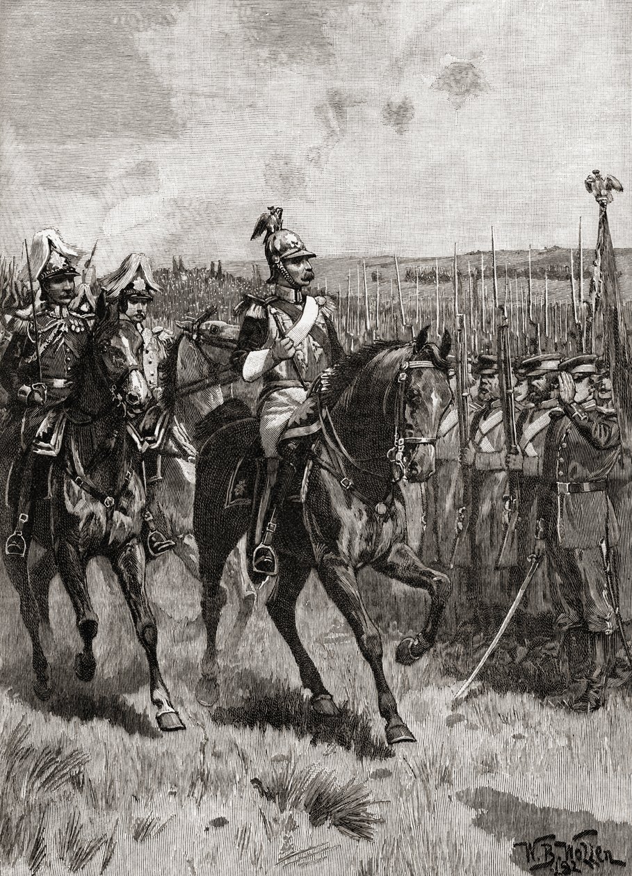 Alexandre II da Rússia revisando seu exército em Sebastopol durante a Guerra da Criméia 作： 英語学校