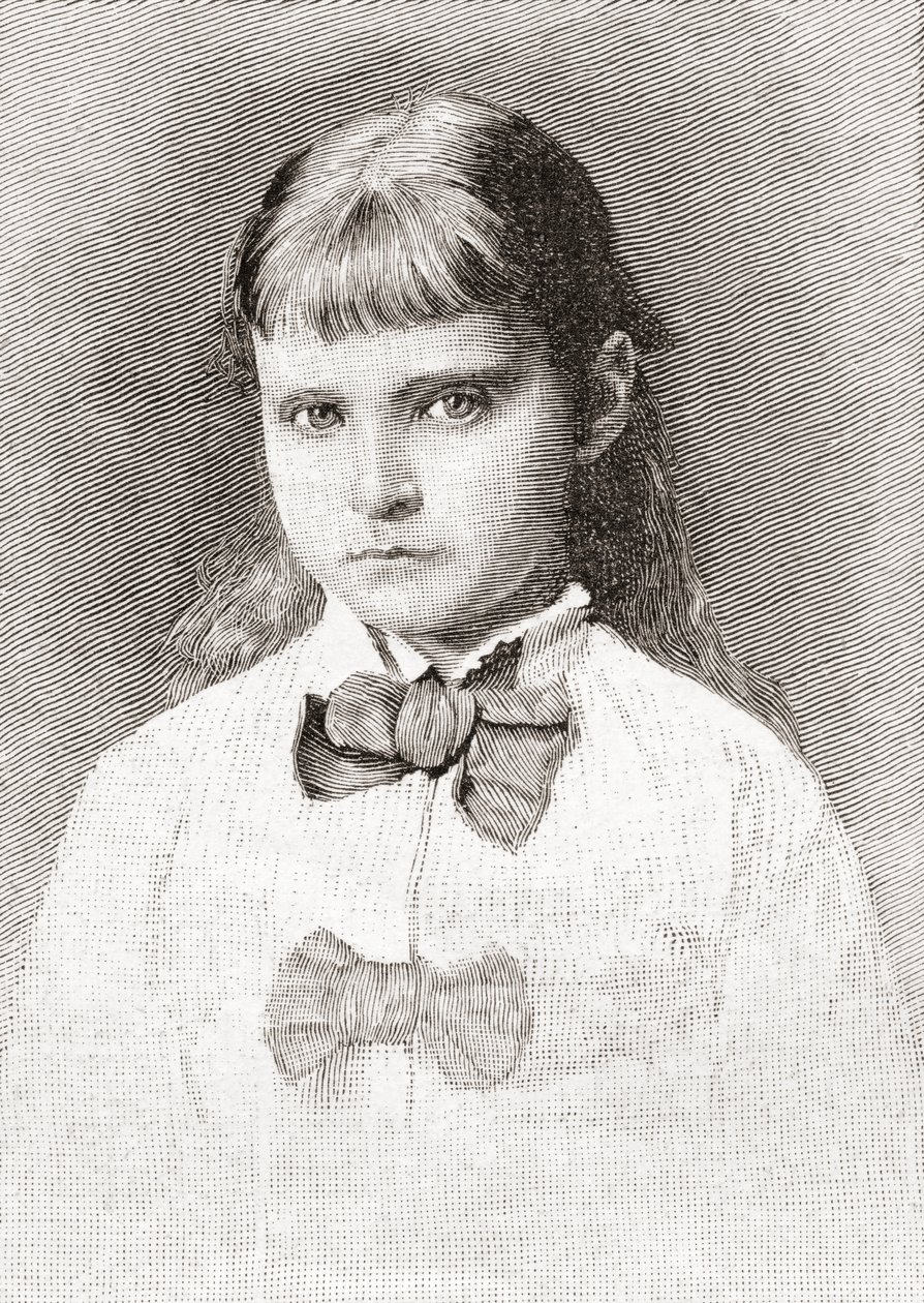 Alix de Hesse e pelo Reno mais tarde Alexandra Feodorovna 作： 英語学校