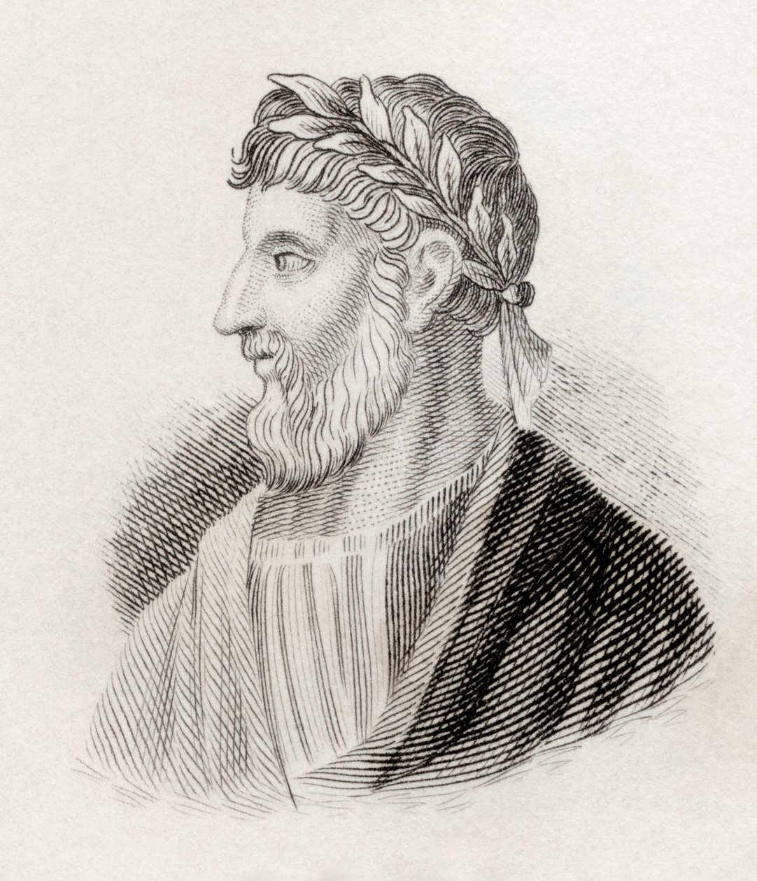 1825年に出版された「クラブの歴史辞典」からのティアナのアポロニウス 作： 英語学校