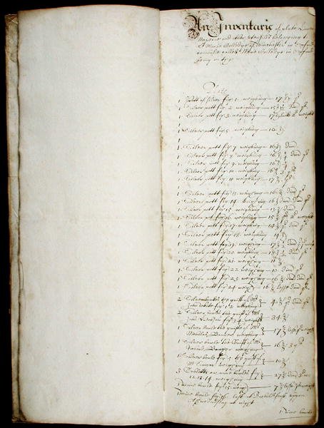 1655年からのバーサーズ・ロング・ブック（紙にペンとインク） 作： 英語学校