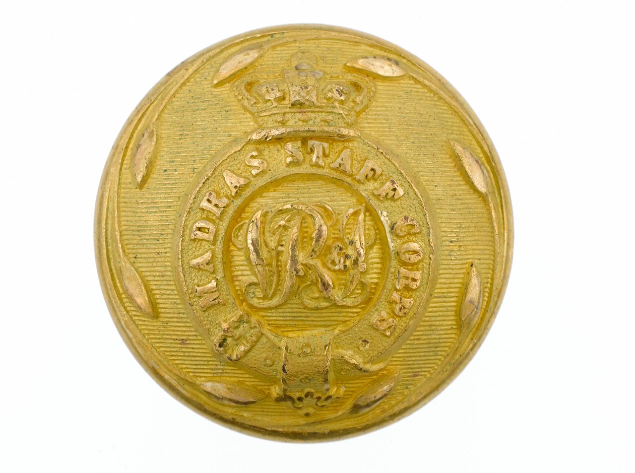 ボタン、マドラススタッフ軍団、1861-1876 作： 英語学校