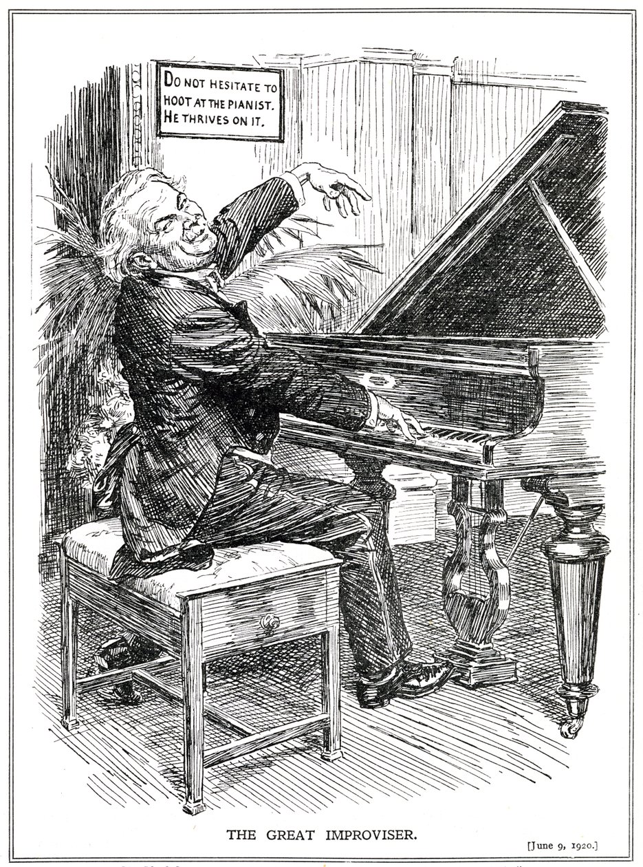 1920年6月、大即興者または即興物語のリーダーとしての漫画の大騒ぎLLoyd George 作： 英語学校