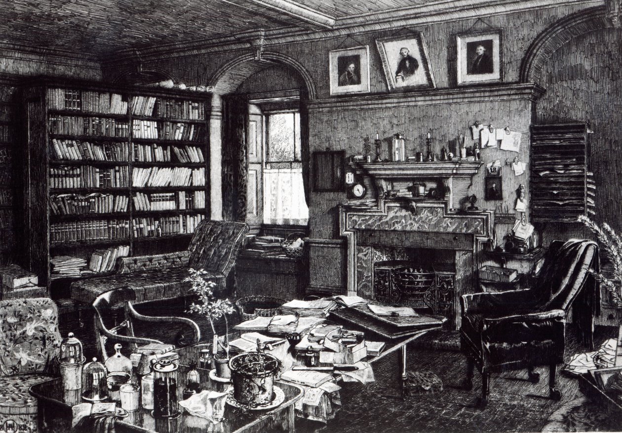 チャールズダーウィンズ、ダウンハウスで学ぶ1882 作： 英語学校