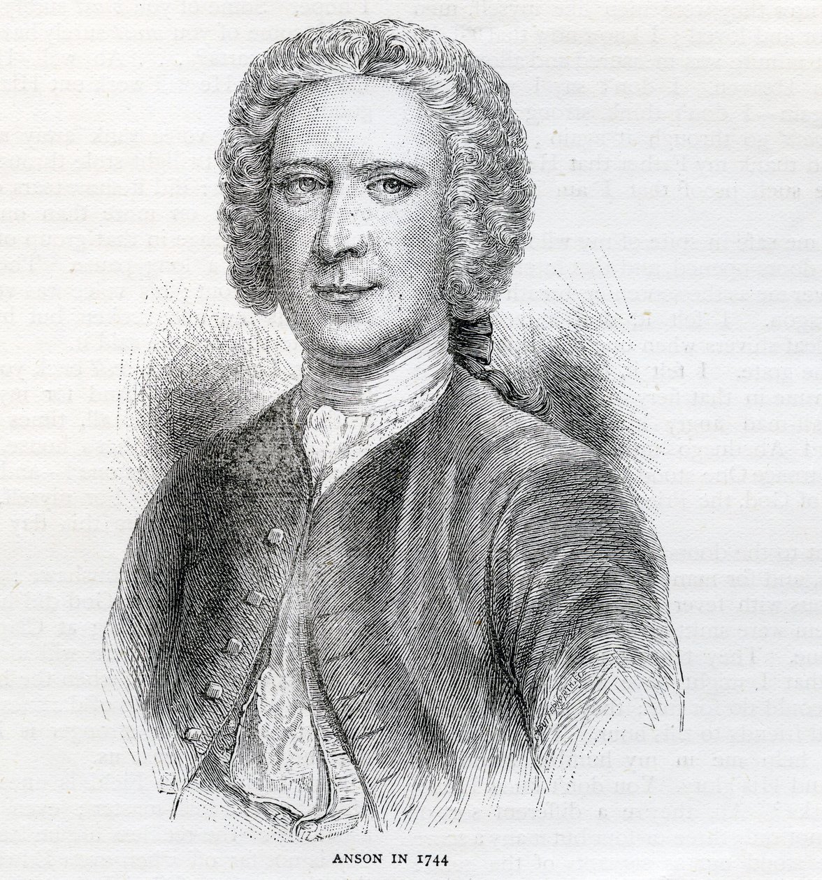 コモドールジョージアンソン、第1男爵アンソン（1697-1762）、1744 作： 英語学校