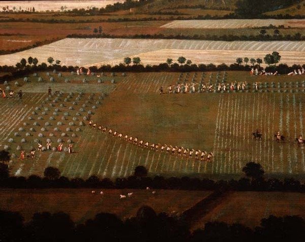カントリー・ラウンド・ディクストン・マナー』 1725年頃 油彩・キャンバス （18102の詳細 作： 英語学校