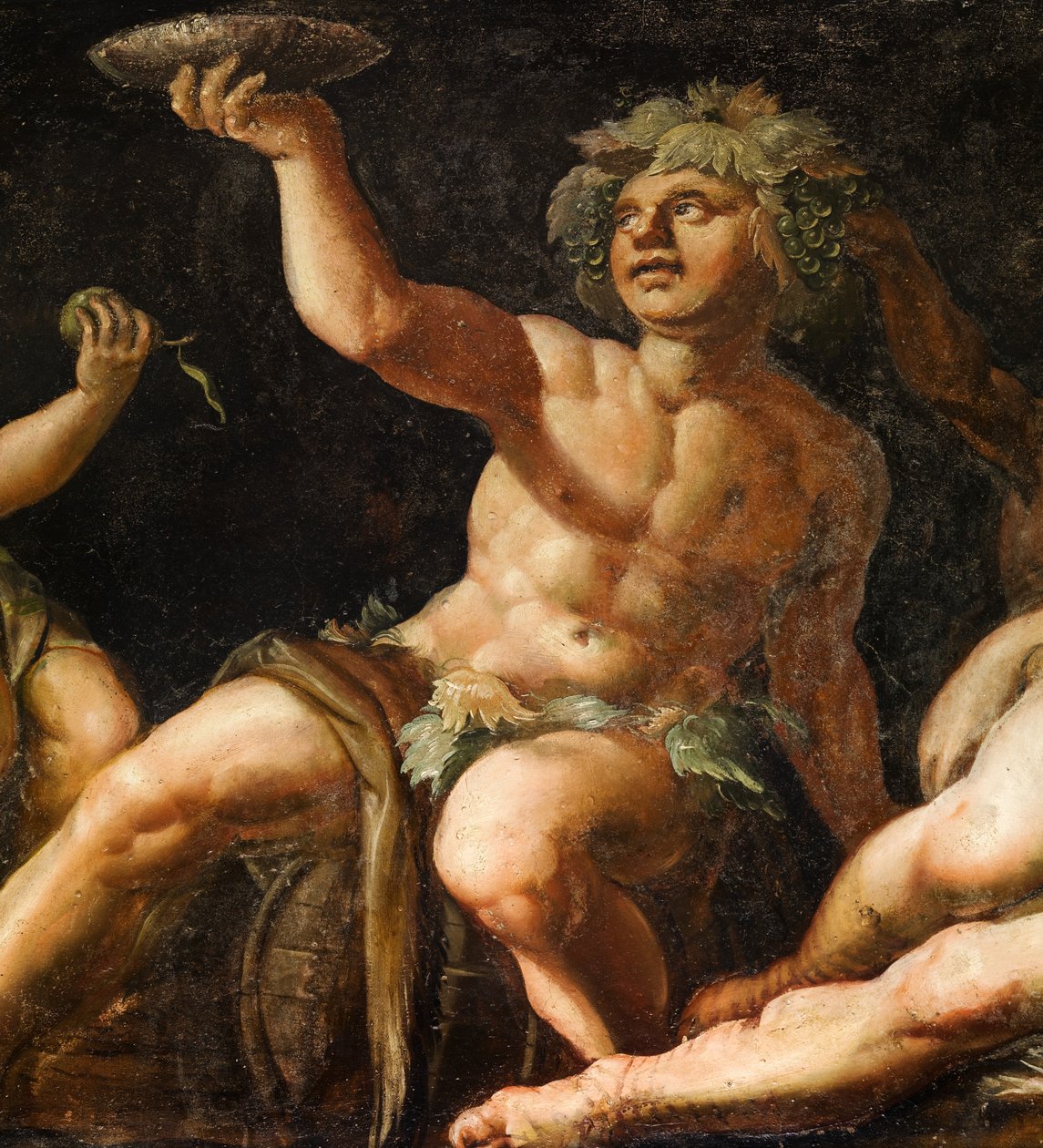 Detalhe do painel pintado, Sala Elysium, Castelo de Bolsover (óleo sobre painel) 作： 英語学校