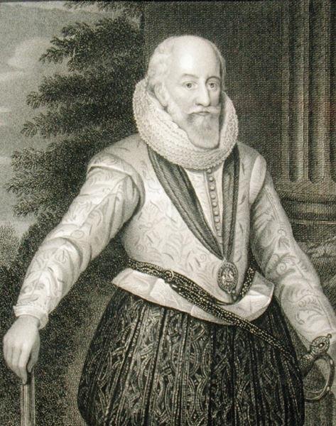 エドワード・サマセット、第4代ウースター伯爵（1553年頃～1627年頃）、「ロッジの英国肖像画」より 作： 英語学校