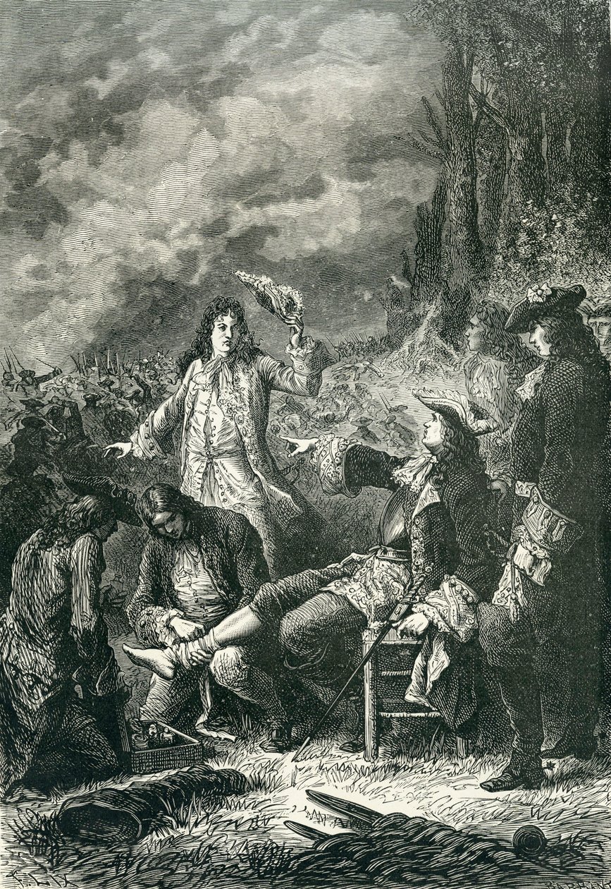 エドワードヴィリエ、ニューベリーの戦いで負傷、1643年 作： 英語学校