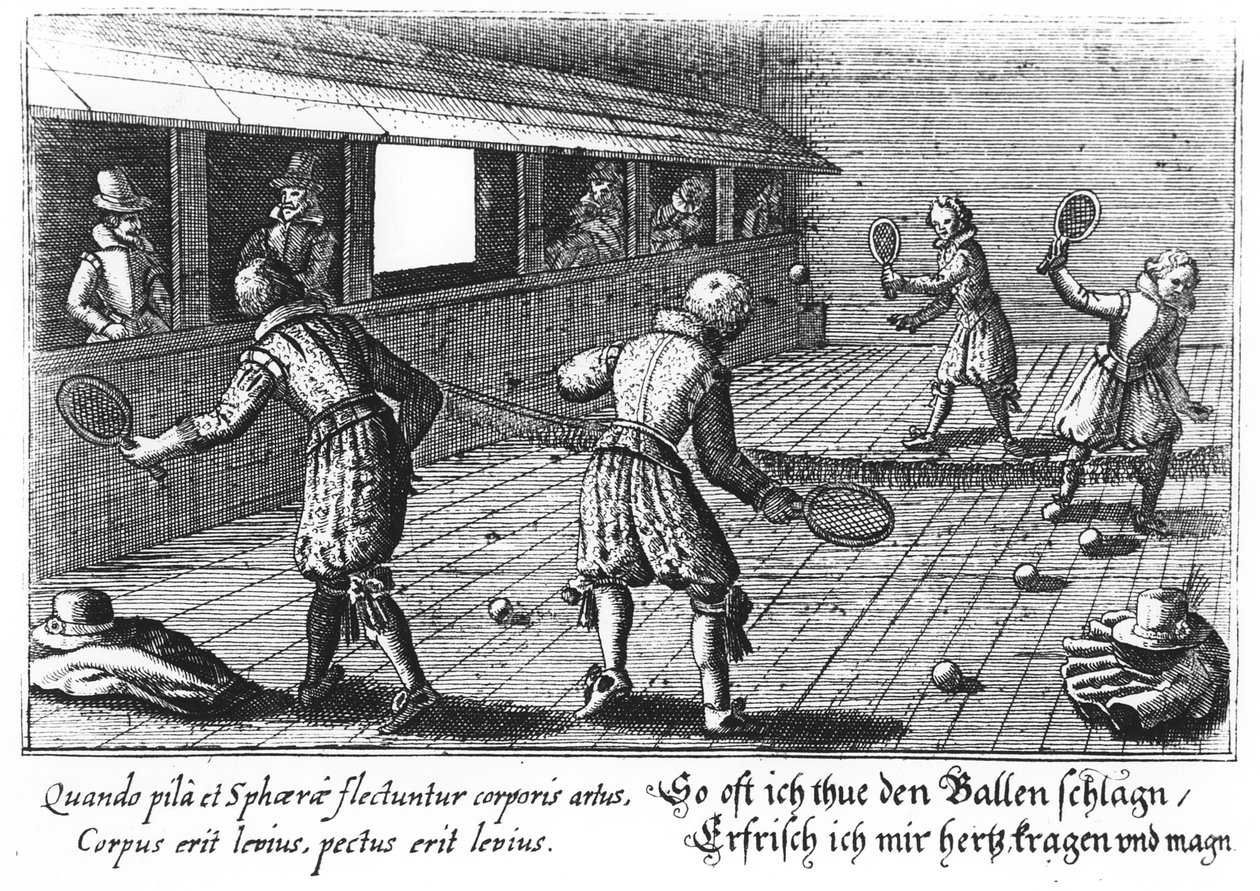 エリザベス・テニス（版画 作： 英語学校