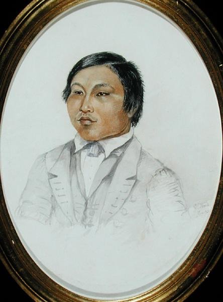 エラスムス・オーガスティン・カリヒルア 1855年頃（水彩・紙 作： 英語学校