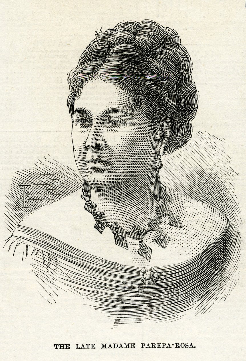 Euphrosyne Parepa-Rosa、グラフィックのイラスト、1874年2月7日 作： 英語学校