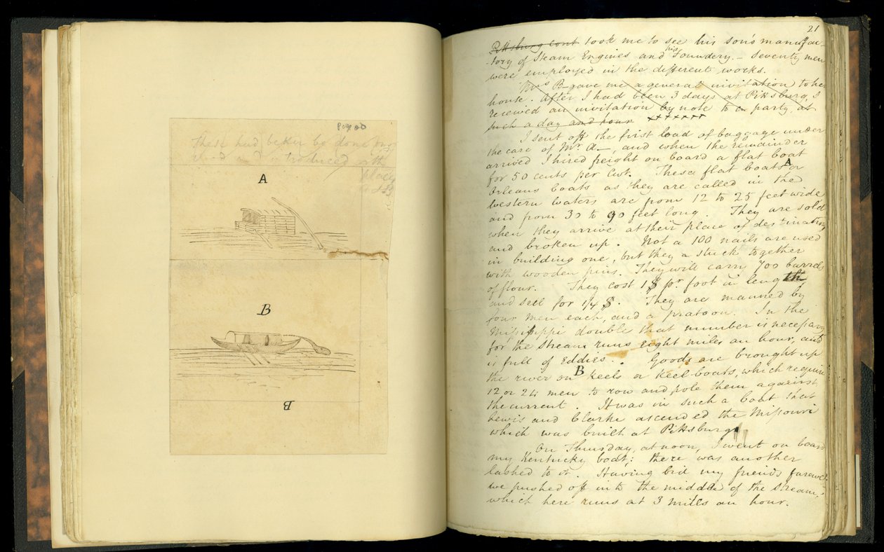 米国西部への旅で書かれた手紙からの抜粋、エリアスフォーダムピム、1818年（332335も参照） 作： 英語学校