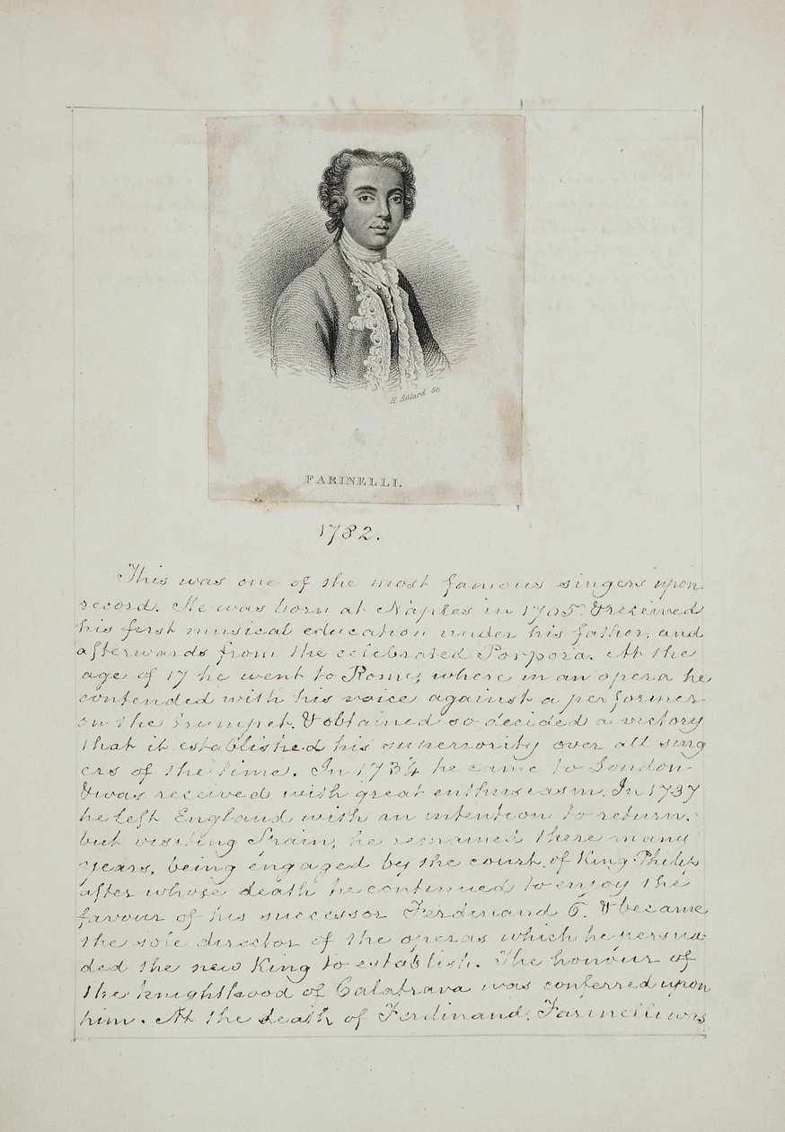 ファリーネリ、ヘンリー・アドラードの彫刻（fl.1828-69）、c.1830（紙に彫刻とペンとインク） 作： 英語学校