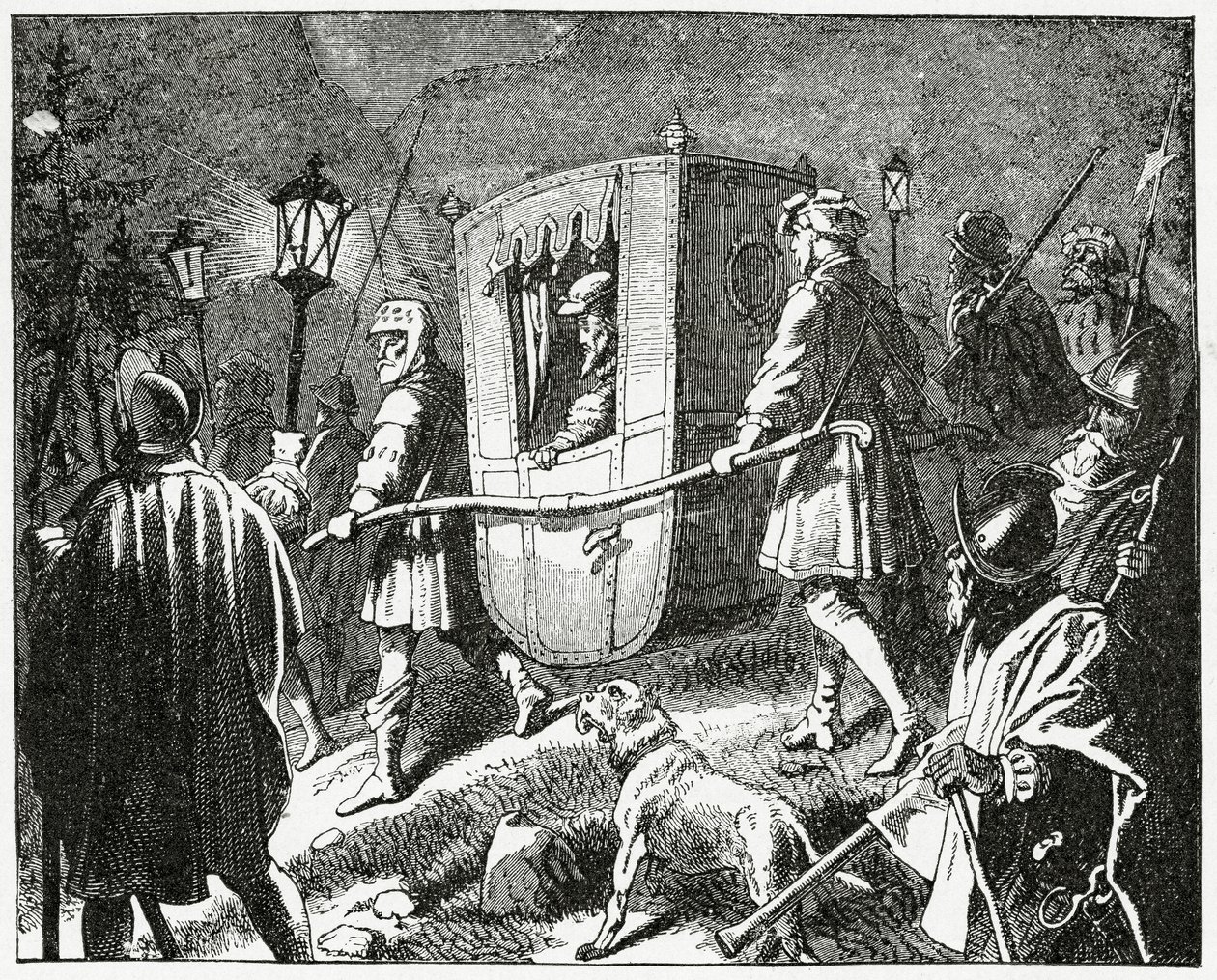 1552年のチャールズ5世の飛行、1882年、ザクセンのモーリス選挙主導のプロテスタントルーテル軍 作： 英語学校
