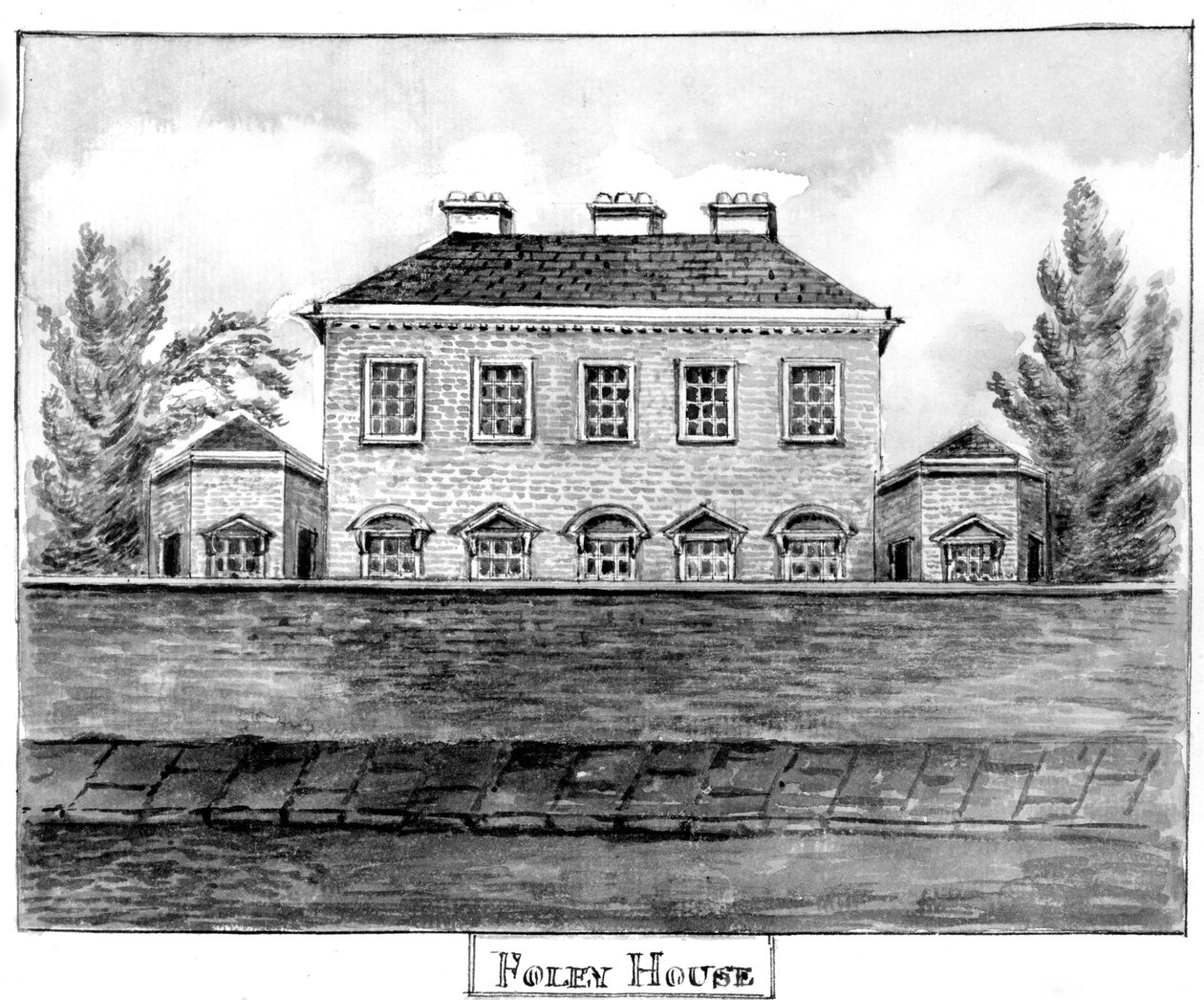 フォーリーハウス、1800年頃 作： 英語学校