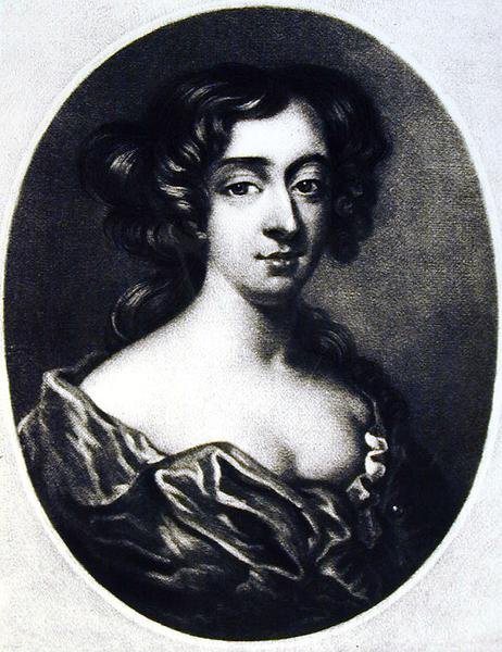 フランシス・テレサ・スチュアート（1647-1702）リッチモンド公爵夫人、リチャード・アーロム（1743-1822）とチャールズ・ターナー（c.1775-1857）によって彫刻されたイギリスの歴史に描かれた人物像のイラストからのイラスト 作： 英語学校