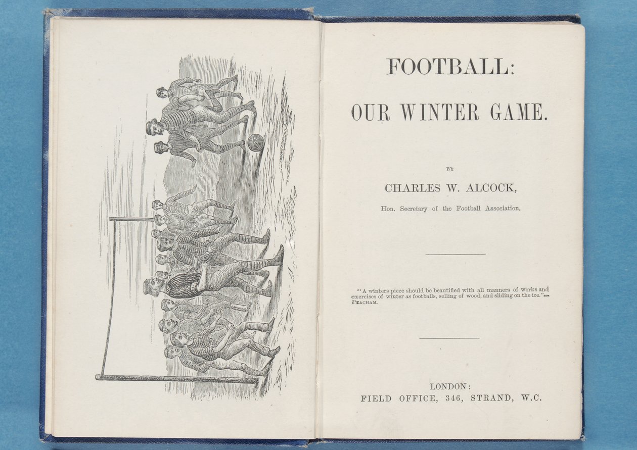 サッカーの最前線：私たちの冬の試合、チャールズW.アルコック、1874年（315142および315144も参照） 作： 英語学校