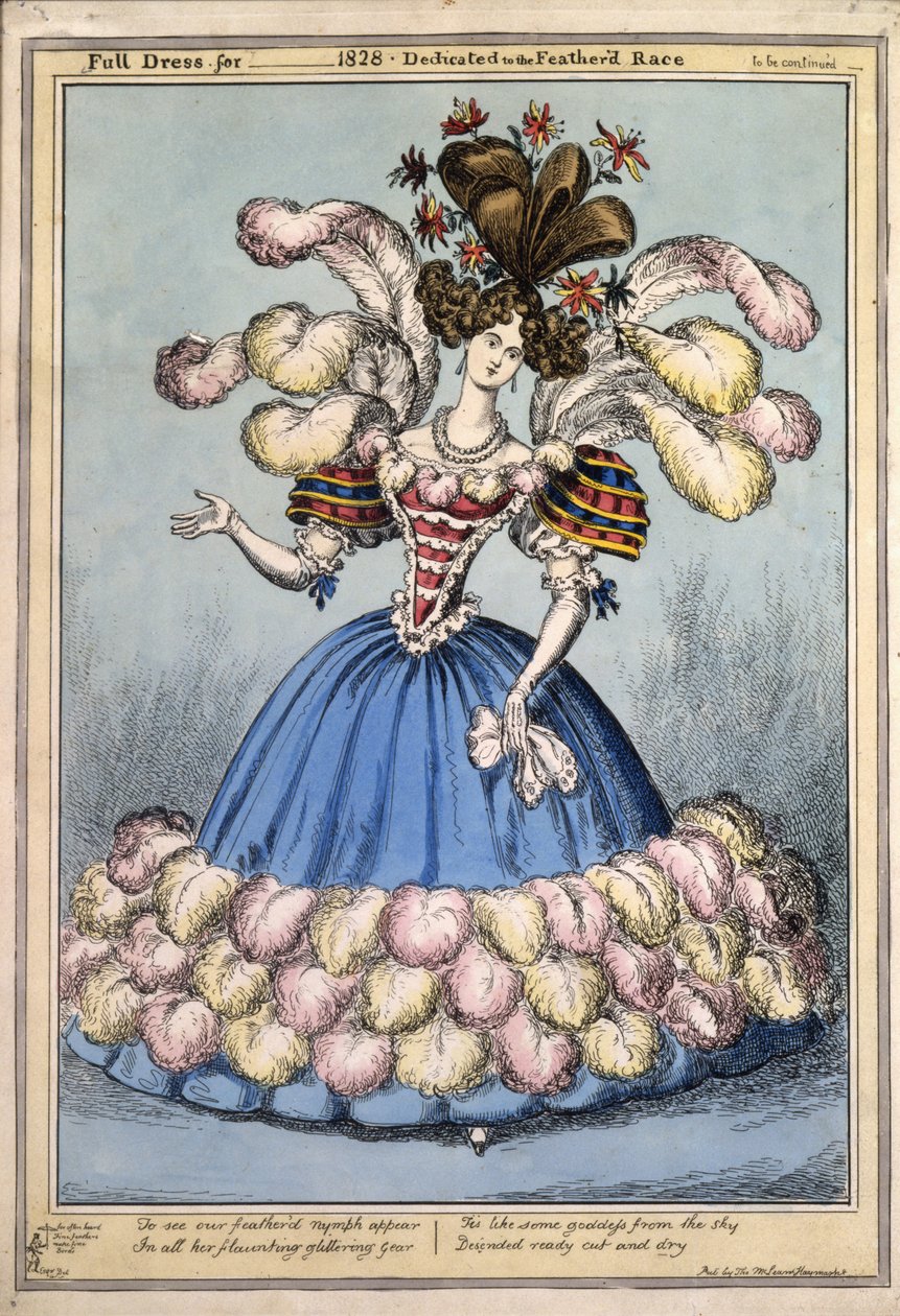 ？1828のフルドレス。フェザードレース専用のパブ。ロンドン、1828年（手描きの彫刻） 作： 英語学校