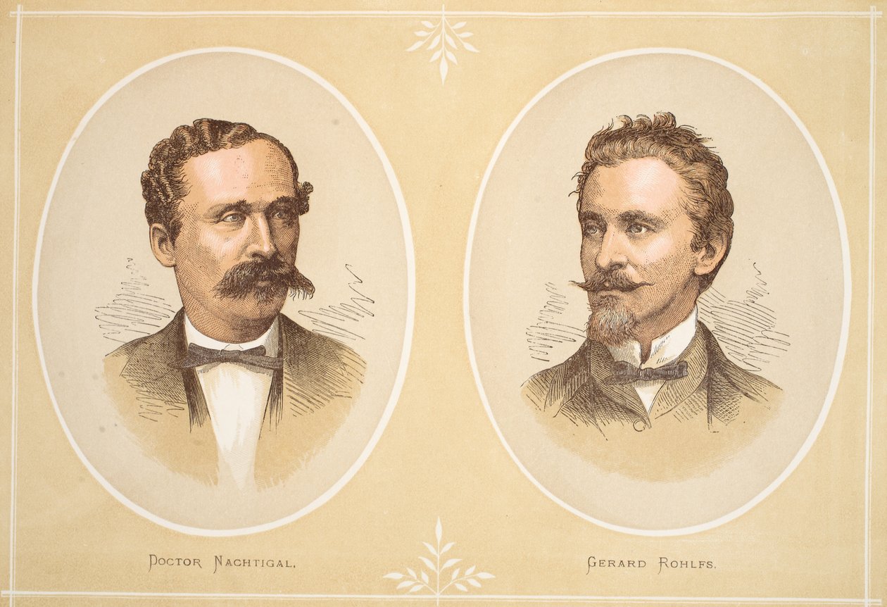 Gustav NachtigalとGerard Rohlfs、J。ユーイングリッチーのパブリッシュによる「Pictorial Edition of the Life and Discoveries of David Livingstone」のイラストA. Fullarton＆Co.、1876年 作： 英語学校