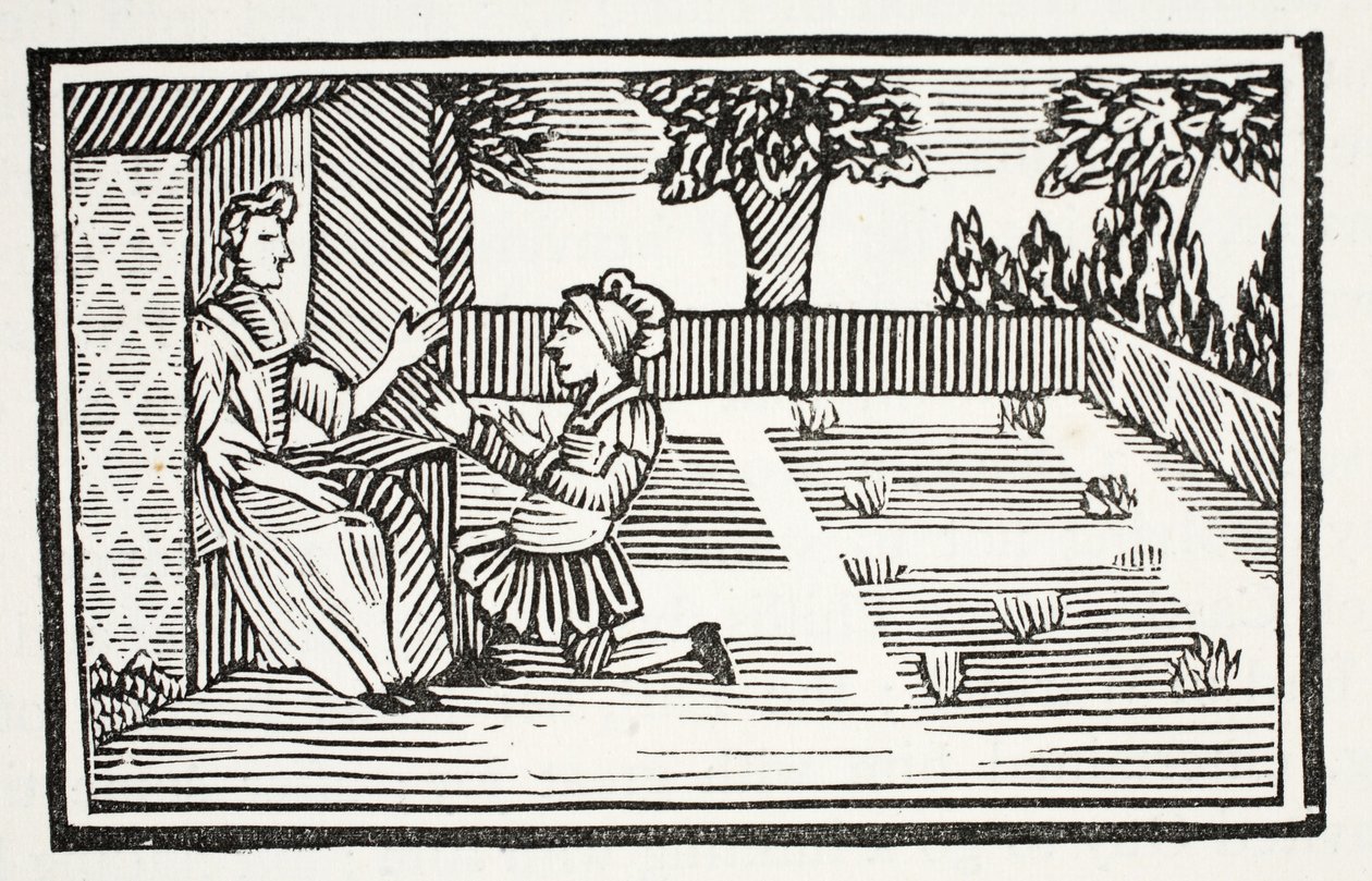 ガイは、フェア・フィリスを裁判にかけます。イラストは、18世紀のChap-booksのJohn Ashtonによるパブです。 1882 作： 英語学校