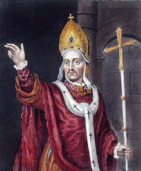 ヘンリー・チッチリー（1362-1443年頃）、ボドレアン・ギャラリー所蔵の絵画の後（カラーリトグラフ） 作： 英語学校