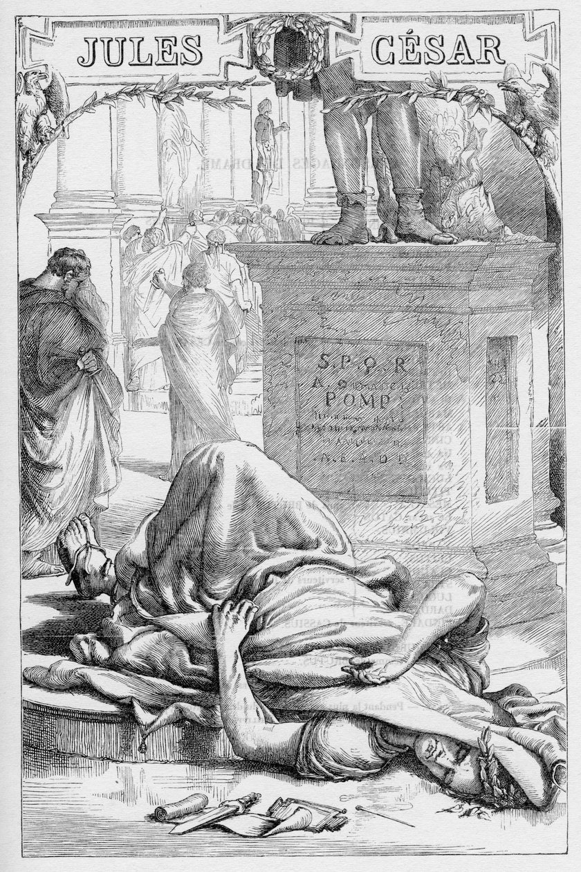 Jules Cesar - The Tragedy of Julius Caesar - Illustrated in "Completes de William Shakespeare" 1866 - この版の挿絵と全体の形は、ロンドンで出版されたCassell