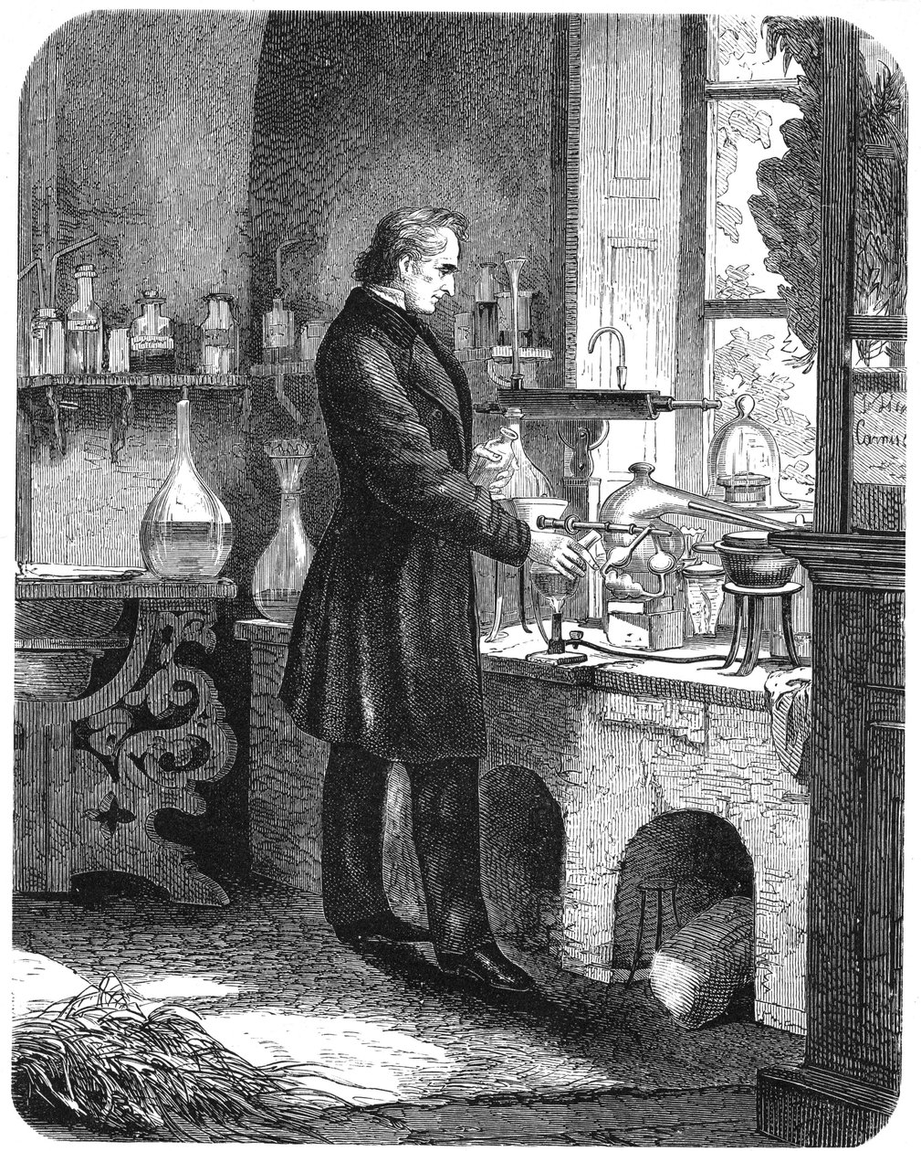 ユストゥス・フォン・リービッヒ、「The Popular Educator」より、1885年頃（プリント） 作： 英語学校