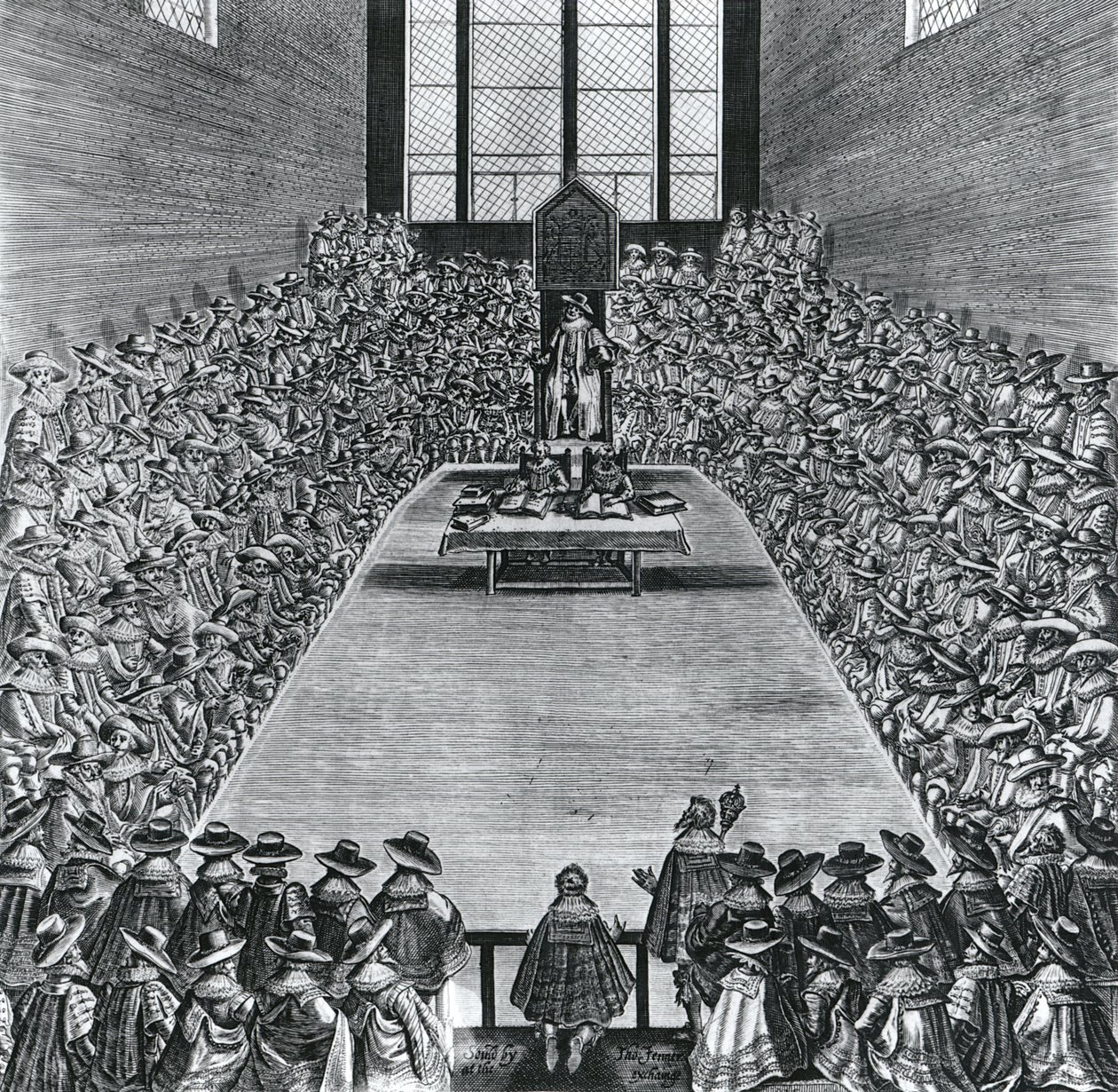 国会議事堂のジェームズ1世（1566-1625）、1624年 作： 英語学校