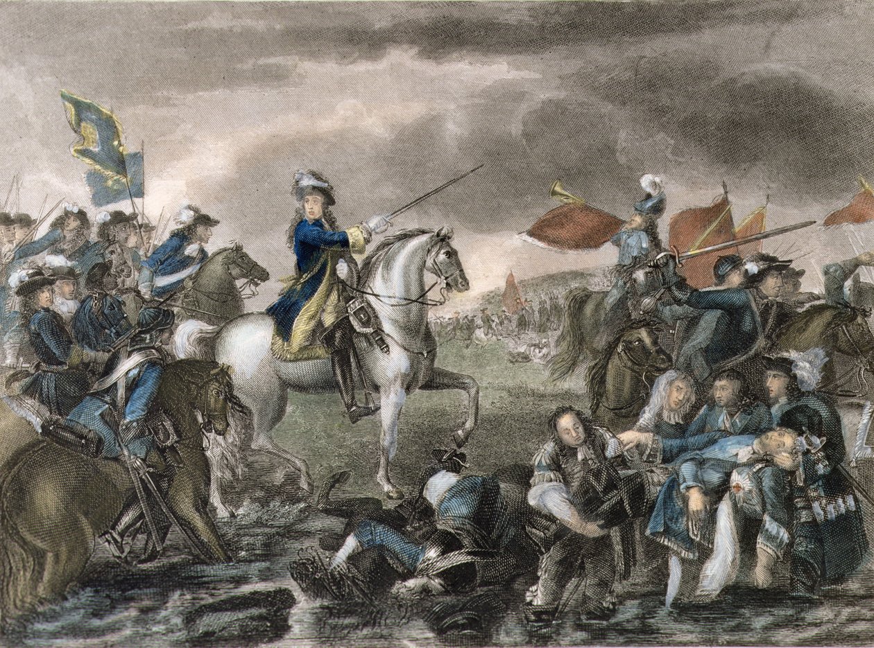 ボインの戦いでのウィリアム3世（1650～1702年 作： 英語学校