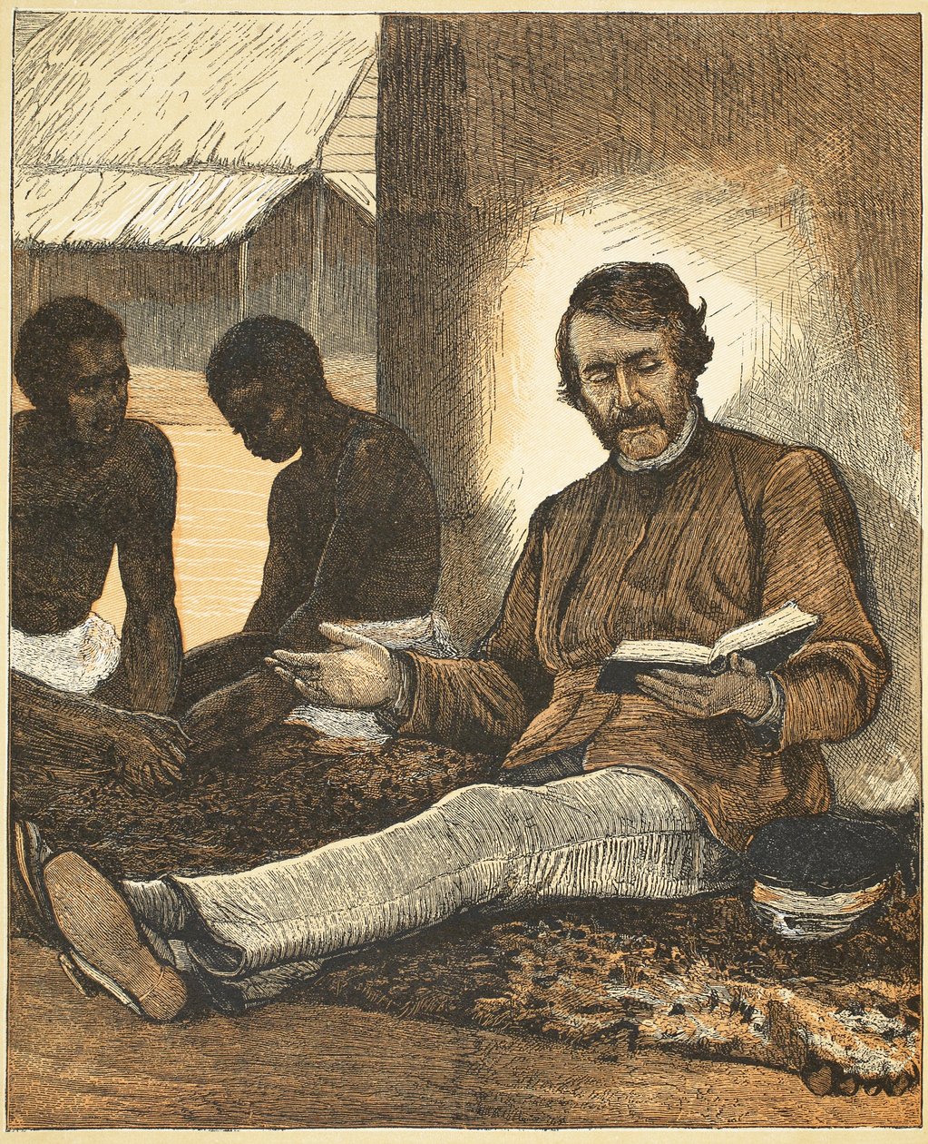Livingstone、Pictorial Edition of the Life and Discoveries of David Livingstone、J。Ewing Richieによるイラスト、パブ。 A. Fullarton＆Co.、1876年 作： 英語学校