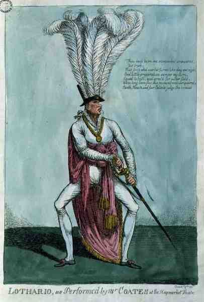 "Lothario, as Performance by Mr Coates at the Haymarket Theatre, December 9th, 1811, pub. by William Holland 作： 英語学校
