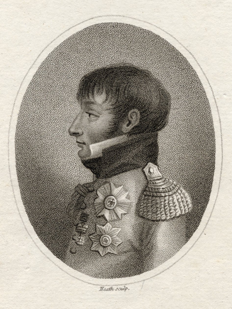 ルイス・ボナパルト（1778-1846）ヒースによって彫刻された「肖像画のギャラリー」からのオランダの王、1833年公開 作： 英語学校