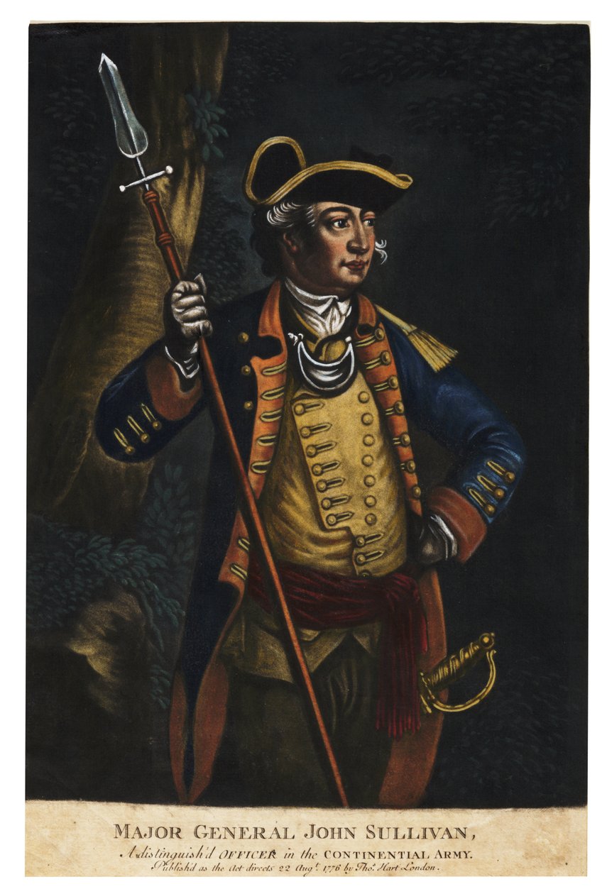 ジョンサリバン少将、1776年（手塗りのメゾチント） 作： 英語学校