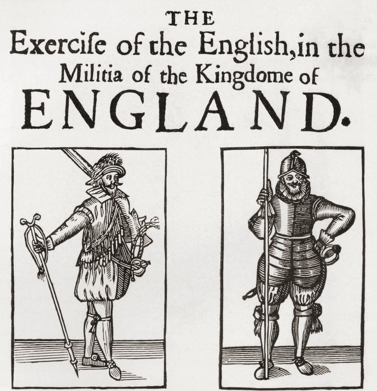 チャールズ1世の治世中の民兵、JRグリーン著「イギリス人の短い歴史」から1893年に出版 作： 英語学校