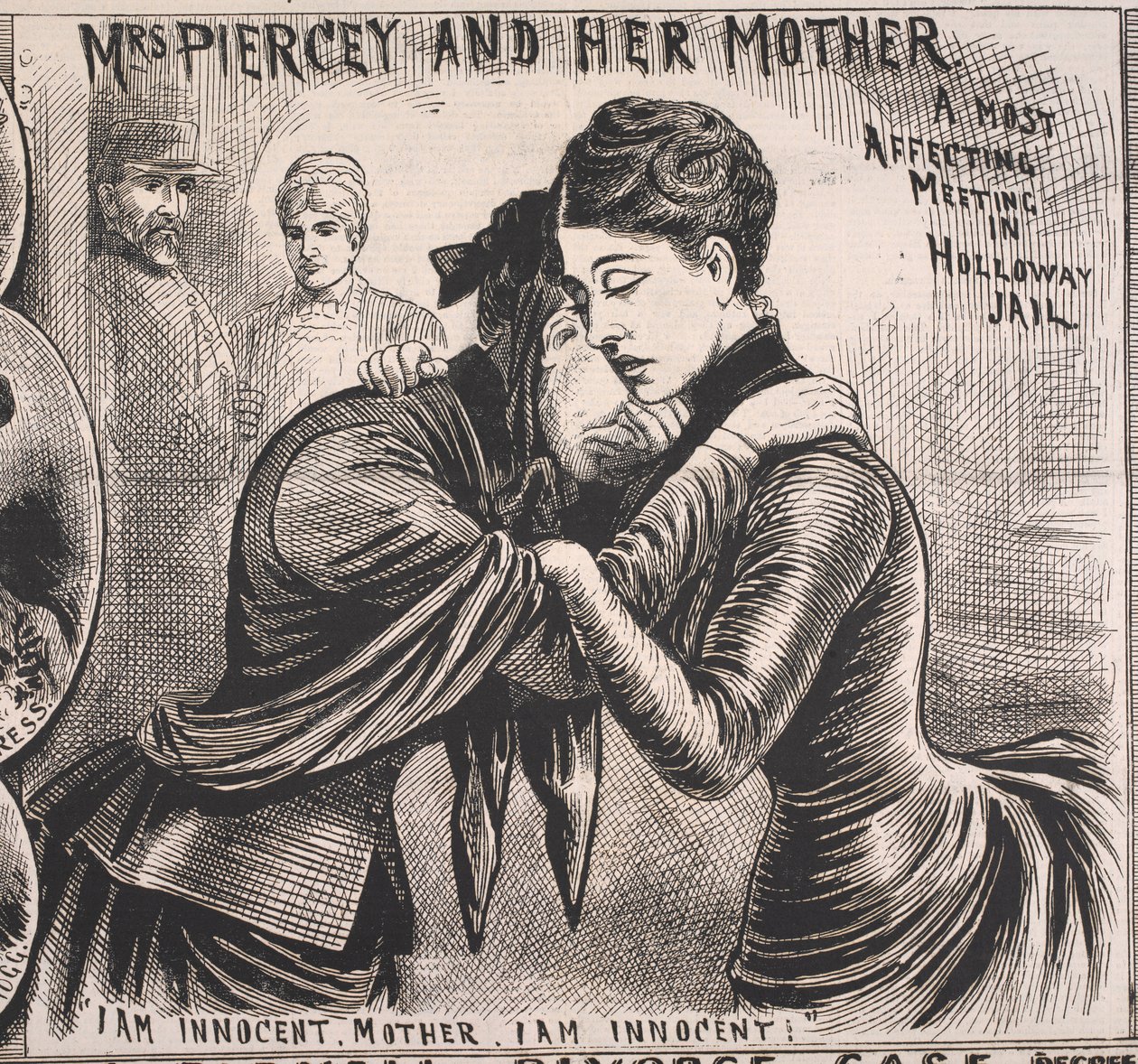 ピアシー夫人とその母親、イラストレイテッド・ポリス・ニュース、1890年11月22日（印刷物） 作： 英語学校