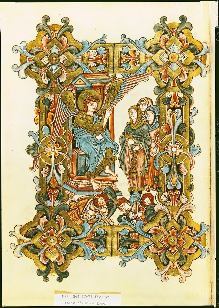 Ms 369 fol.21v 10世紀後半から11世紀初頭までのウィンチェスター教区の墓の聖女たち 作： 英語学校