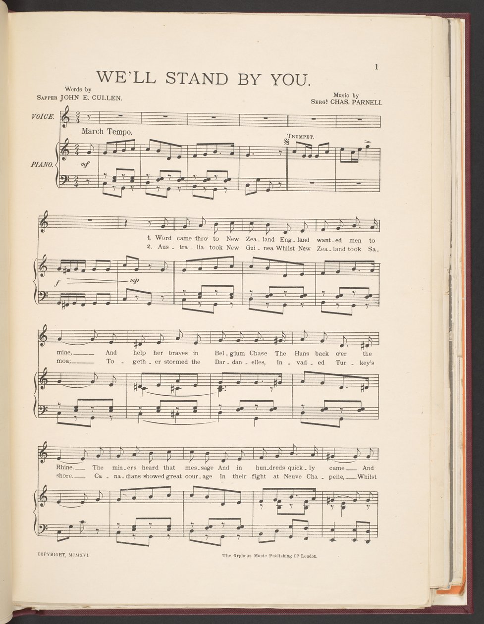 John E. Cullen と Chas の曲「We