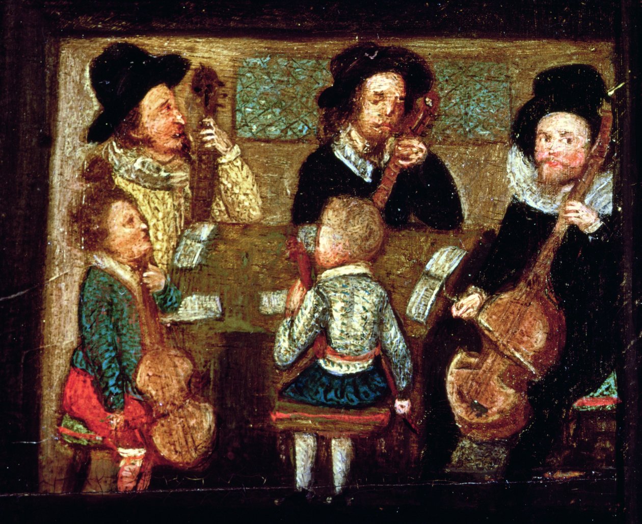 ワドリー・ハウスのミュージシャン、ヘンリー・アントン卿の生と死の詳細（1557-96）、1596年（99909も参照） 作： 英語学校