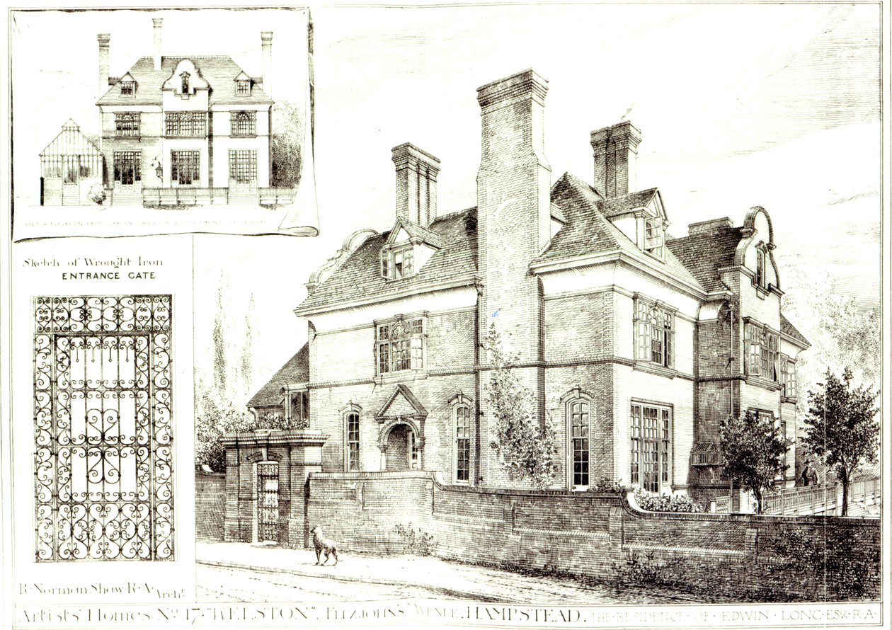 No.17 Kelston、St. Johns Avenue、The Building News、1882年2月10日より 作： 英語学校