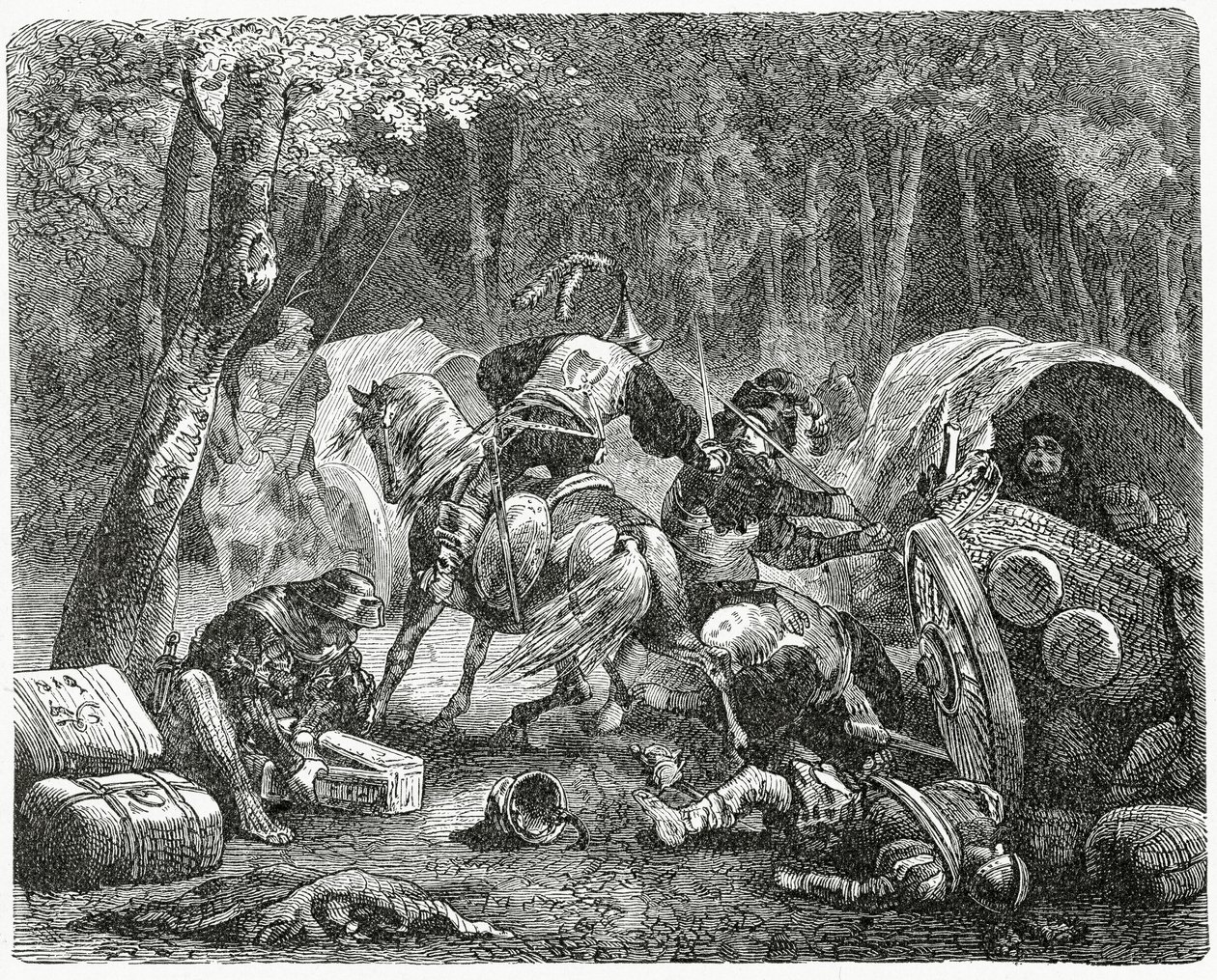 貴族の略奪旅行商人、1882 作： 英語学校