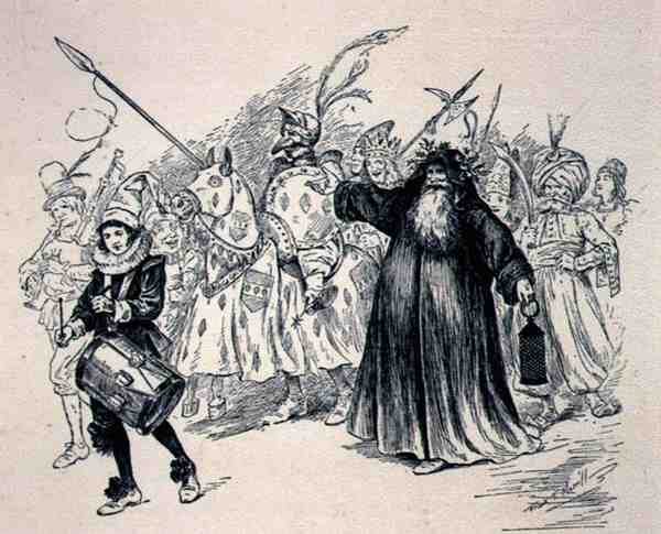 オールド・クリスマス・プロセッション（彫刻） 作： 英語学校