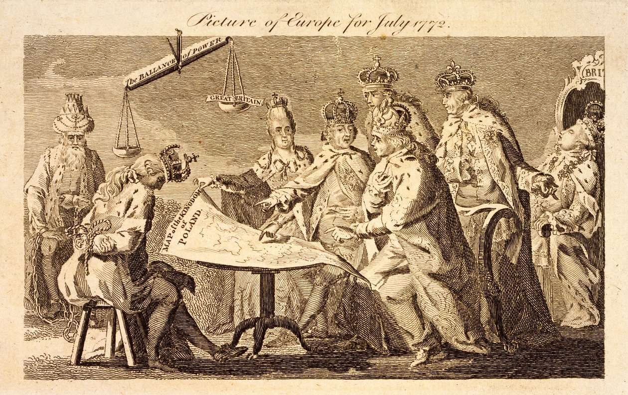 1772年7月のヨーロッパの写真、1772年頃（彫刻） 作： 英語学校