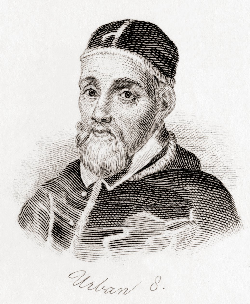 教皇アーバン VIII、c.1568 -1644、マフェオ バルベリーニ生まれ (彫刻) 作： 英語学校