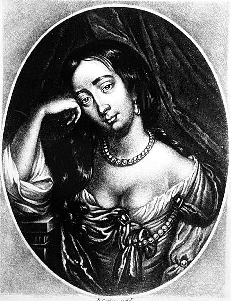イギリスの歴史に描かれた輝かしい人物（メゾティント）からリチャードアーロム（1743-1822）によって彫刻されたクリーブランド公爵夫人（1641-1709）のバーバラヴィリエの肖像 作： 英語学校