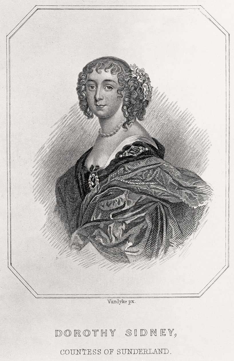 ドロシー・シドニーの肖像、サンダーランド伯爵夫人、1835年 作： 英語学校