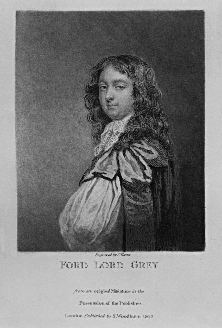 1815年にリチャードアーロムとチャールズターナーが描いた「イギリスの歴史に描かれた人物」からのウォークグレイ卿のフォードの肖像 作： 英語学校