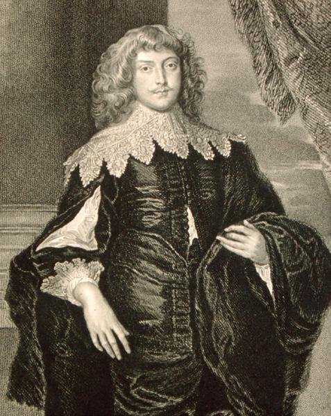 ジョージ・ディグビー（1612-77）の肖像（「ロッジの英国肖像画」より 作： 英語学校